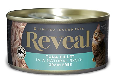 Reveal Grain Free Wet Canned Cat Food 2.47oz Tuna Fillet - 24 Pack