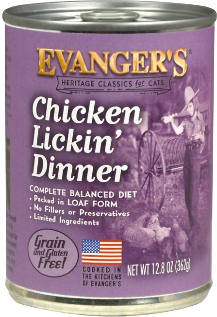 evangers chicken lickin dinner cheap wet cat food