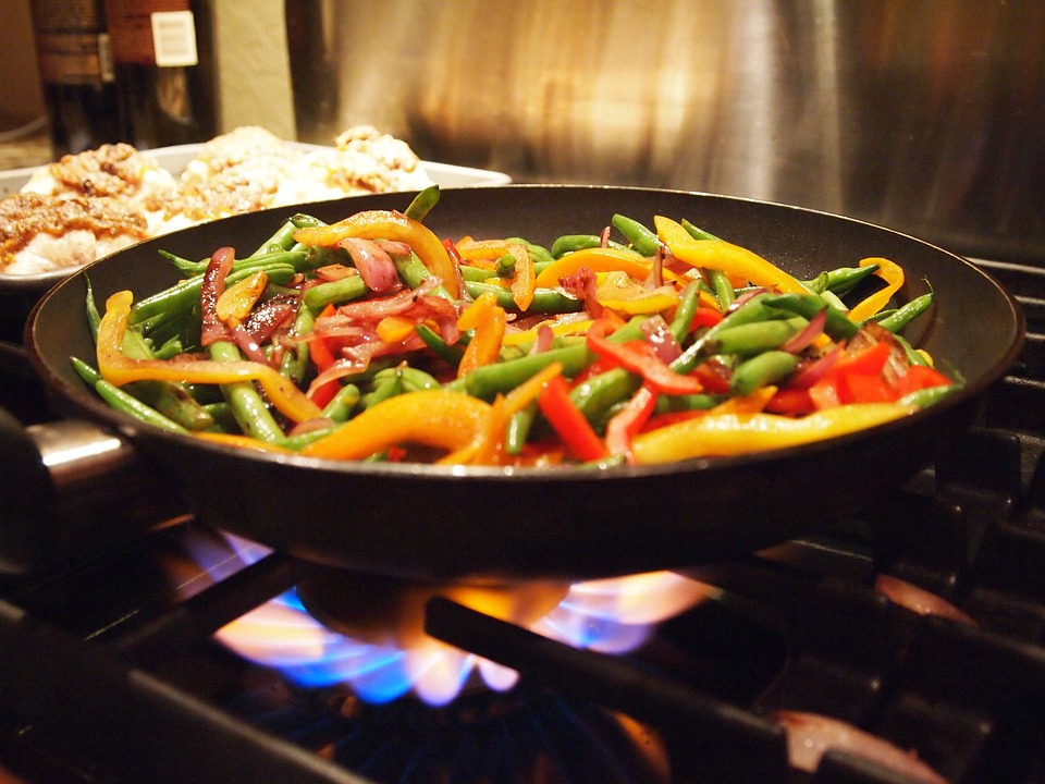 Food and drink vocabulary - veggie stir fry